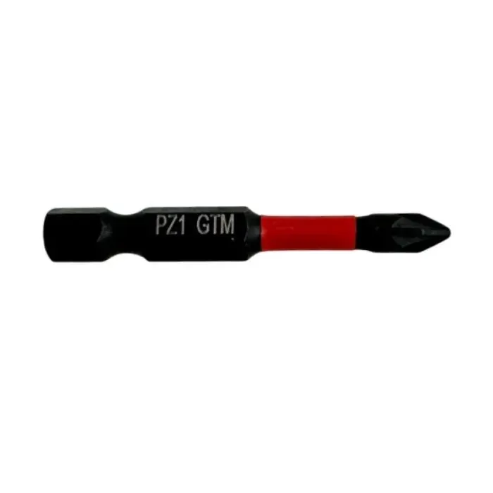 Набор бит GTM ударных, PZ1, 50мм, 2шт. (SBI-Z1-50B) изображение 2