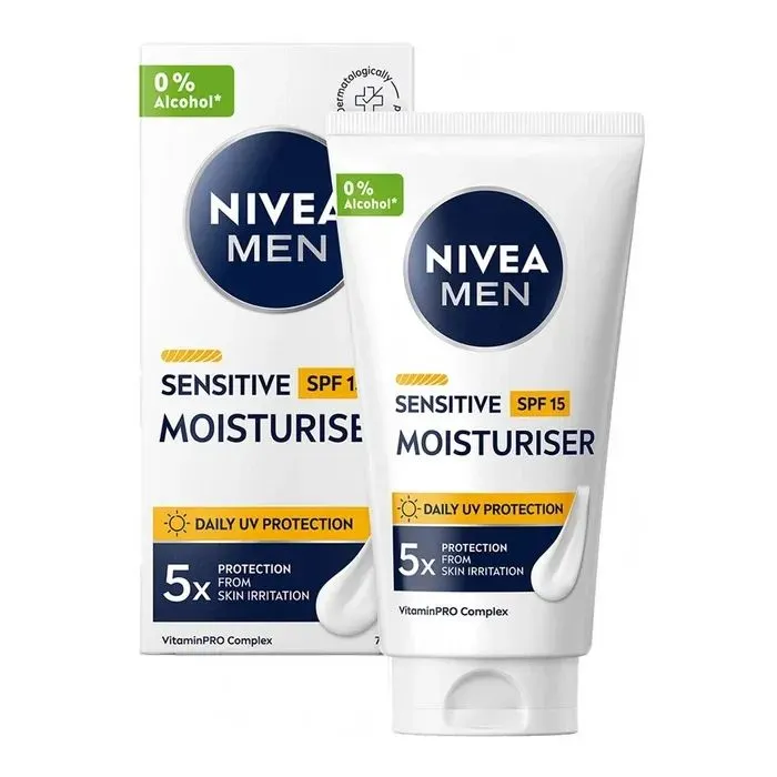 Крем для лица Nivea MEN Sensitive Facial Cream SPF15 75 мл (5900017099026)