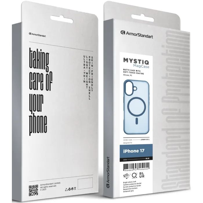 Чехол для мобильного телефона Armorstandart Mystiq MagCase Apple iPhone 17 Turquoise (ARM91594) изображение 3