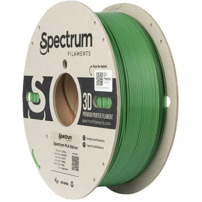 Пластик для 3D-принтера Spectrum PLA Nature 1.75mm 1kg Green, ALGAE NORI (80933)