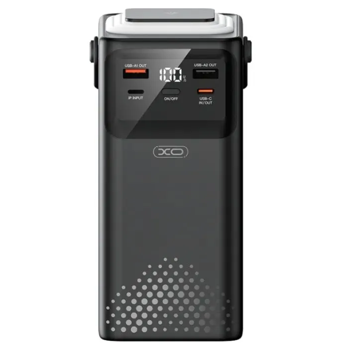 Батарея универсальная XO 80000mAh, PD/20W, QC/22,5W, Lamp, black (XO-PR287-BK)