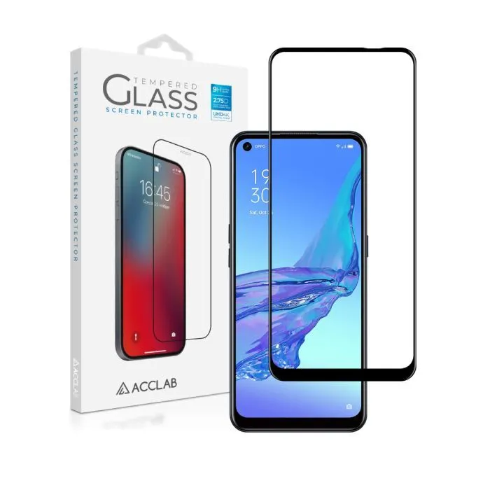 Скло захисне ACCLAB Full Glue Oppo A53 Black (1283126508370) зображення 2