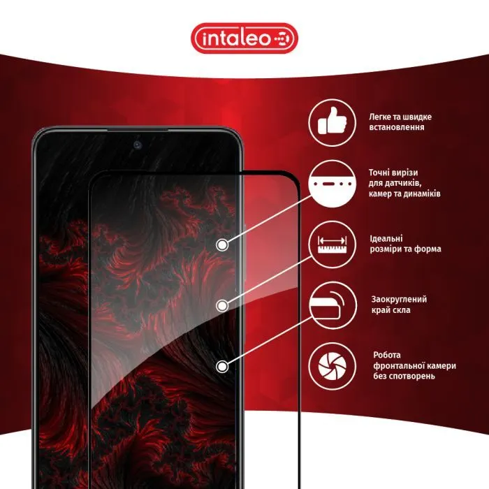 Скло захисне Intaleo Full Glue Xiaomi Poco X4 Pro 5G Black (1283126535246) зображення 3