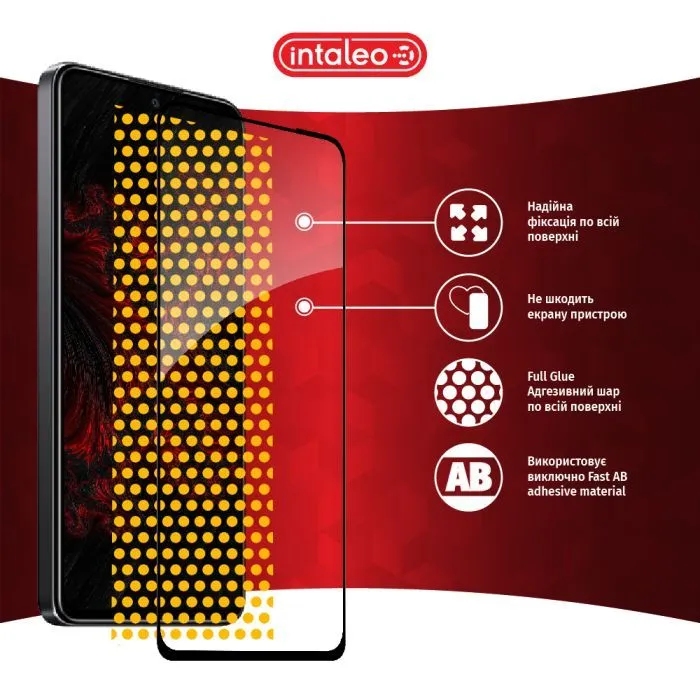 Скло захисне Intaleo Full Glue Xiaomi Poco X4 Pro 5G Black (1283126535246) зображення 7