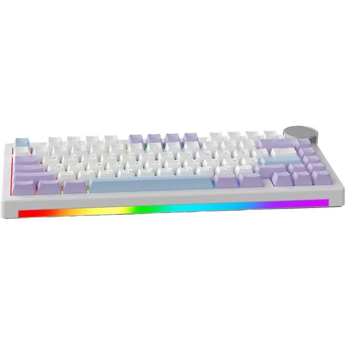 Клавиатура Ajazz AK820 V2 Coconut Flake Switch Wireless/Bluetooth/USB UA Purple/White/Blue (AK820-V2-CF-PWB) изображение 2