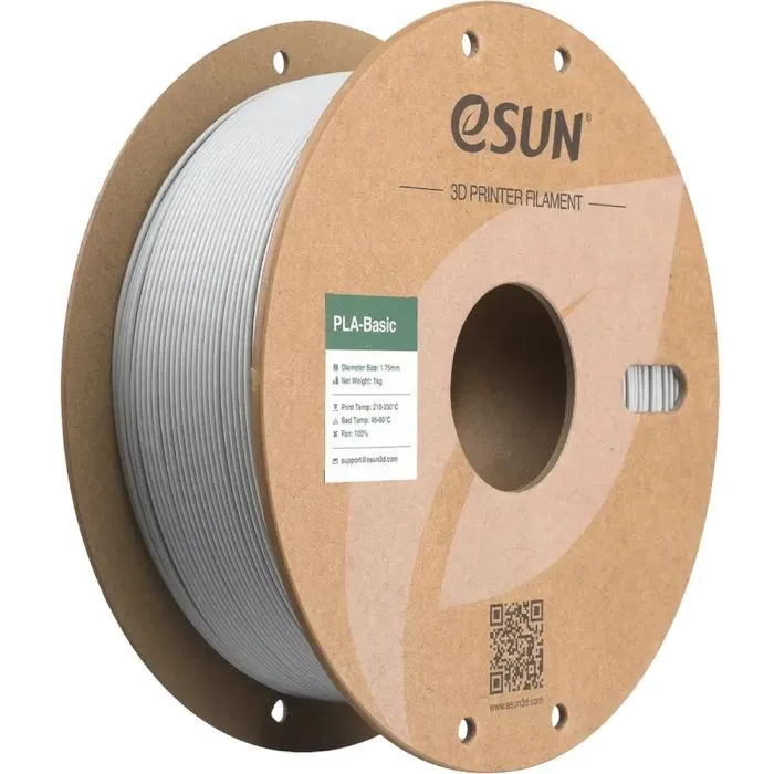 Пластик для 3D-принтера eSUN PLA BASIC 1,75mm 1kg CONCRETE GREY (PLA-BASIC175O-CH1P1)