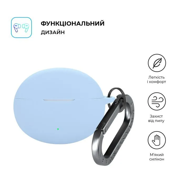 Чехол для наушников Armorstandart Hang Case For Oppo Enco Free4 Light Blue (ARM86147) изображение 2