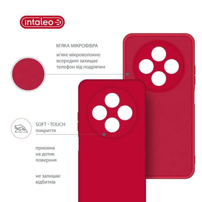 Чохол до мобільного телефона Intaleo Silicone Xiaomi Redmi 14C 4G Red (1283126617102) зображення 5