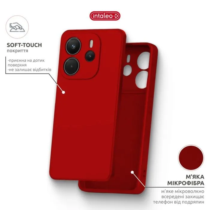Чохол до мобільного телефона Intaleo SoftShell Xiaomi Redmi Note 14S 4G Red (1283126631366) зображення 5
