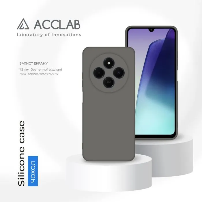 Чохол до мобільного телефона ACCLAB Silicone Xiaomi Redmi 14C 4G Dark Grey (1283126617096) зображення 4