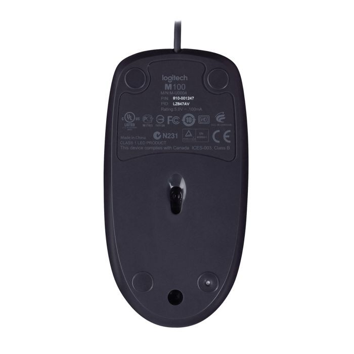 Мышка Logitech B100 Black (910-003357) изображение 6