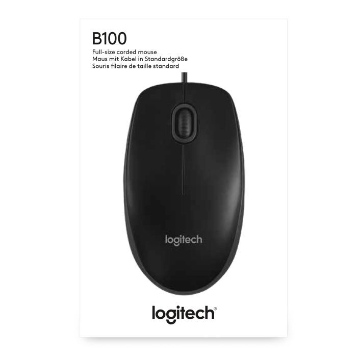 Мышка Logitech B100 Black (910-003357) изображение 7