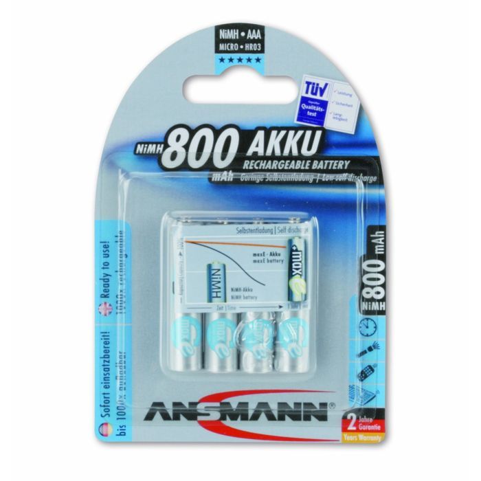 Аккумулятор Ansmann AAA R3 800mAh maxE *4 (5035042)