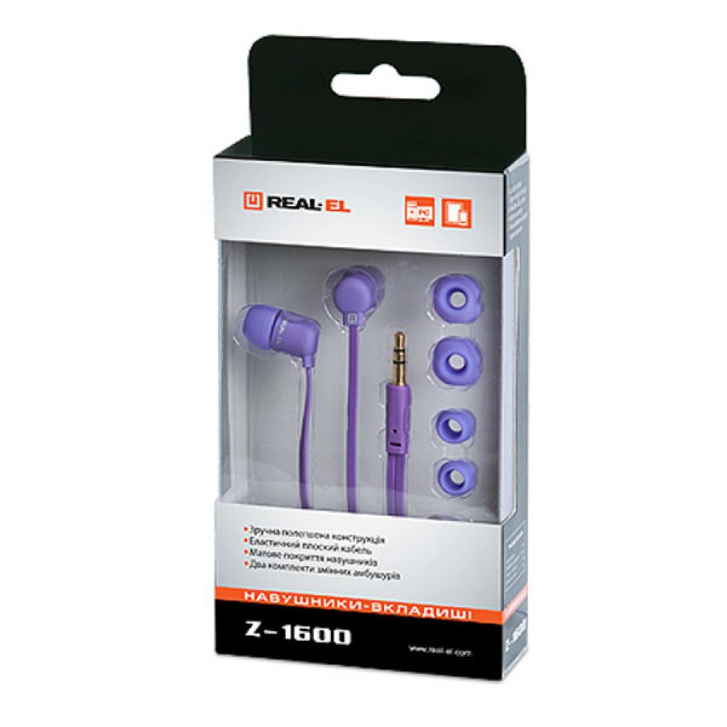 Навушники REAL-EL Z-1600 Violet зображення 2