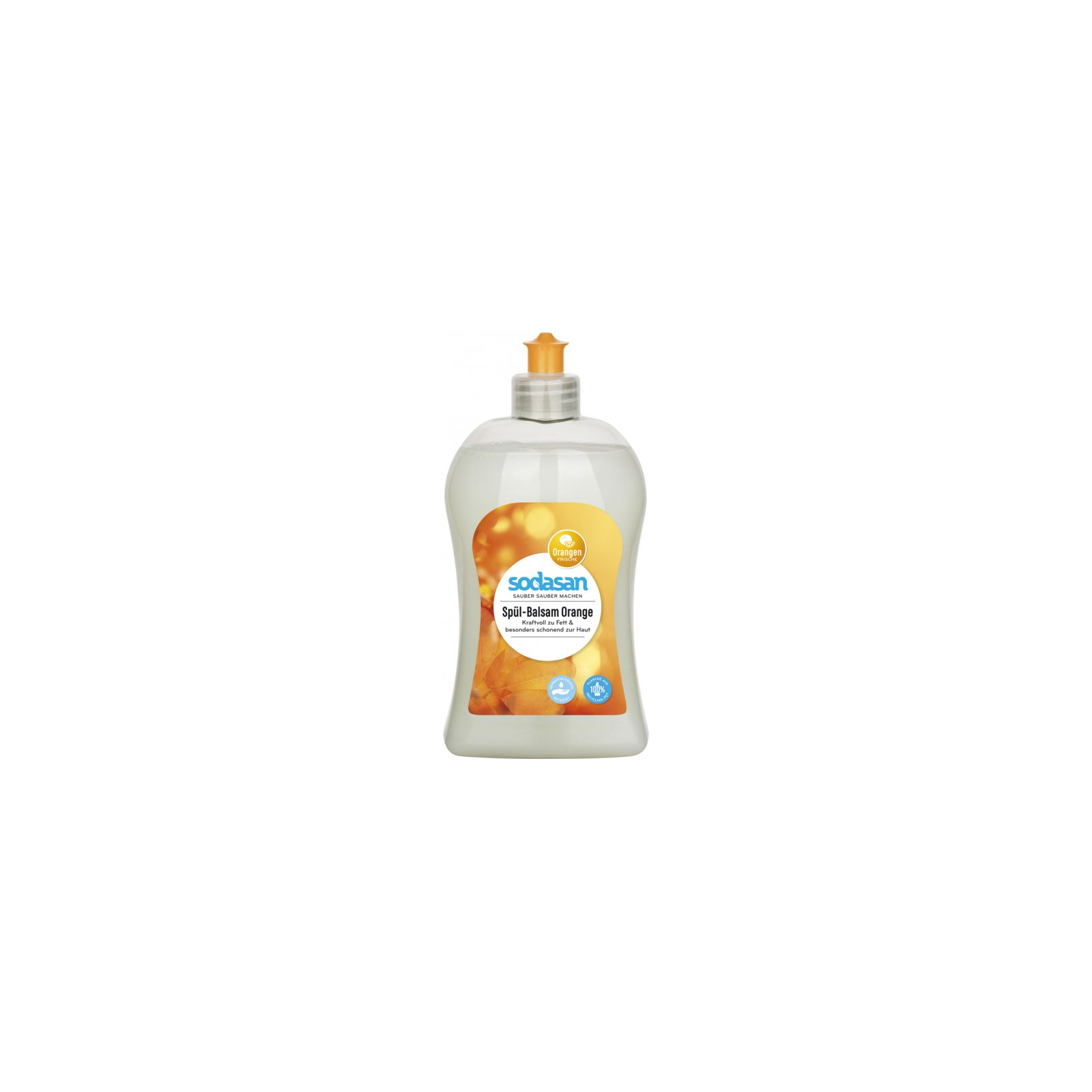 Средство для ручного мытья посуды Sodasan органическое Апельсин 500 мл (4019886025560)