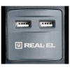 Мережевий подовжувач REAL-EL RS-3 USB CHARGE 1.8m, black (EL122500001) зображення 2