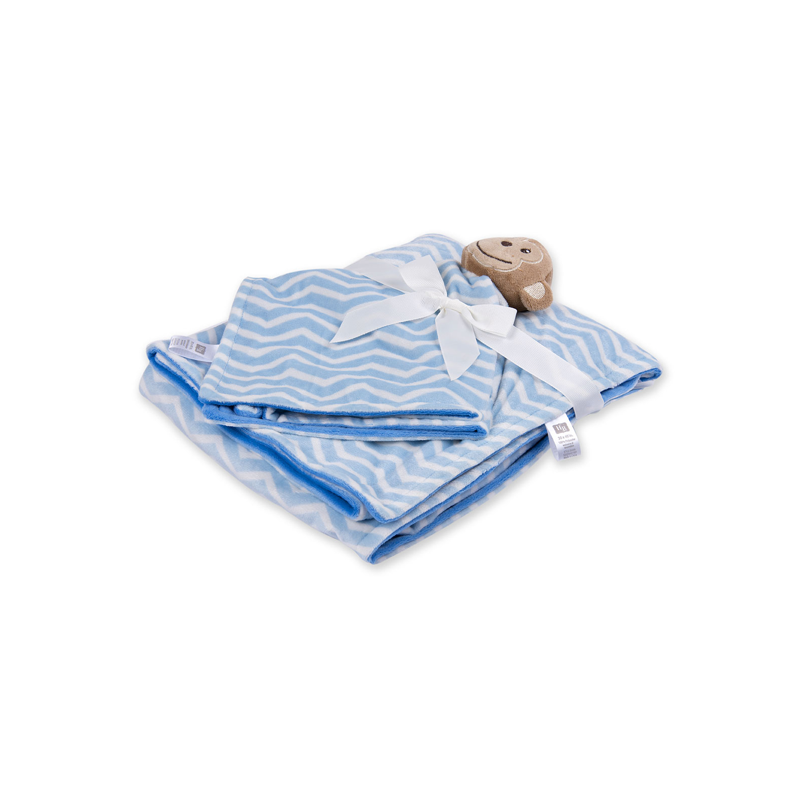Детское одеяло Luvable Friends в комплекте с салфеткой для мальчиков (50446.BP.M) изображение 2