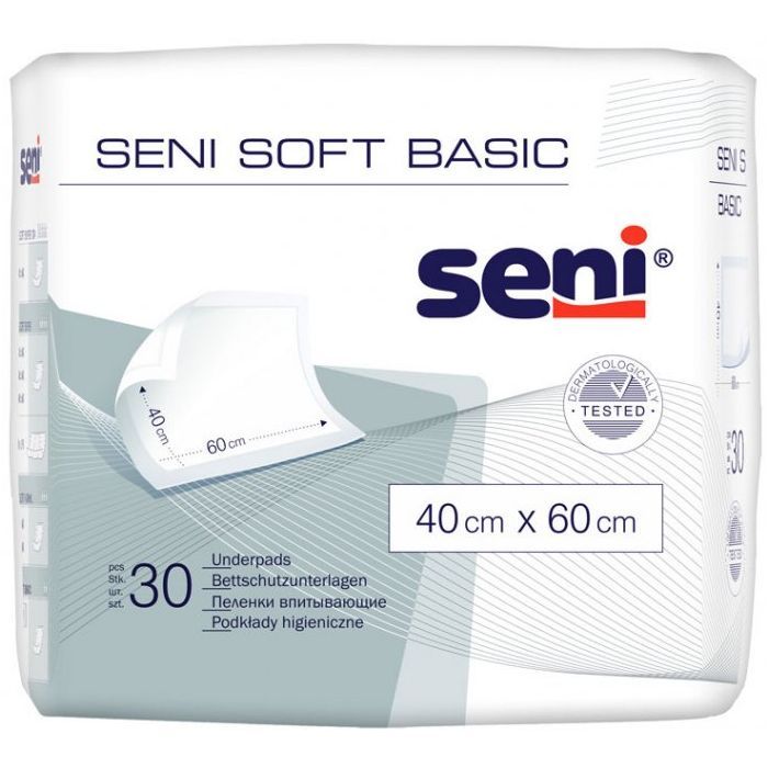 Пеленки для младенцев Seni Soft Basic 40х60 см 30 шт (5900516692292)