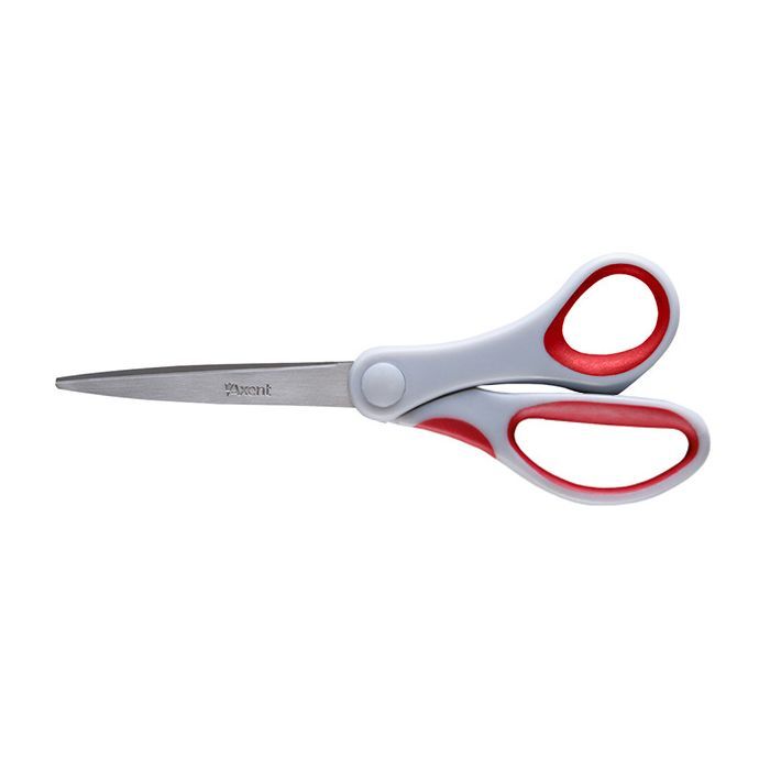 Ножиці Axent Duoton, 18см, gray-red (6301-06-А)