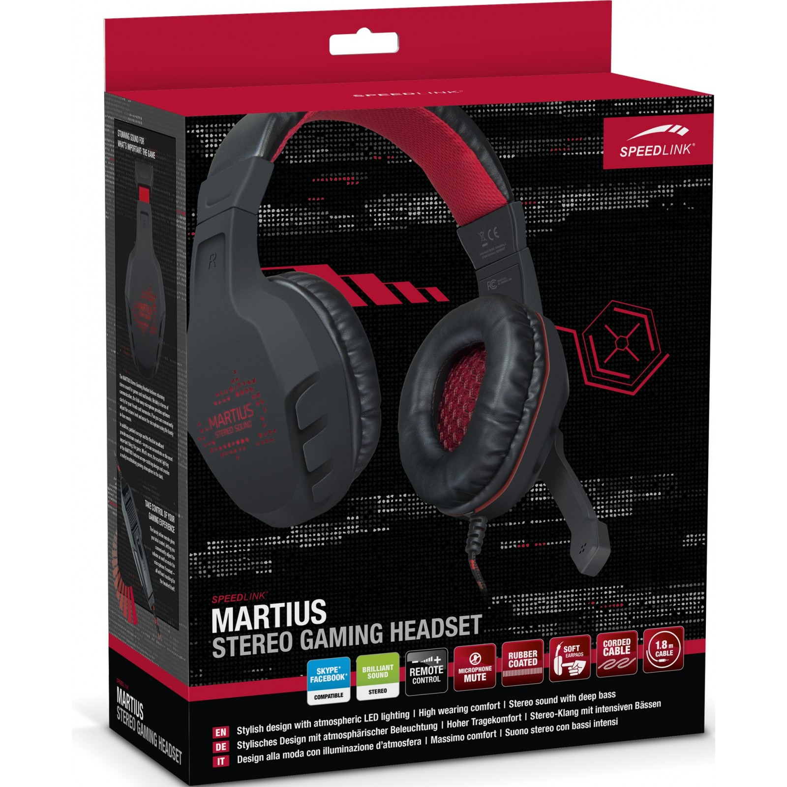 Наушники Speedlink MARTIUS Stereo Gaming Headset black (SL-860001-BK) изображение 4