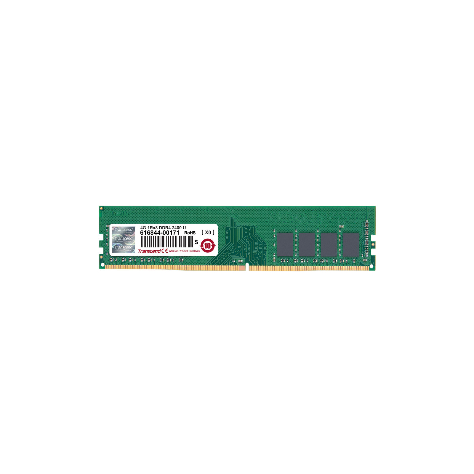 Модуль пам'яті для комп'ютера DDR4 4GB 2400 MHz Transcend (JM2400HLH-4G)