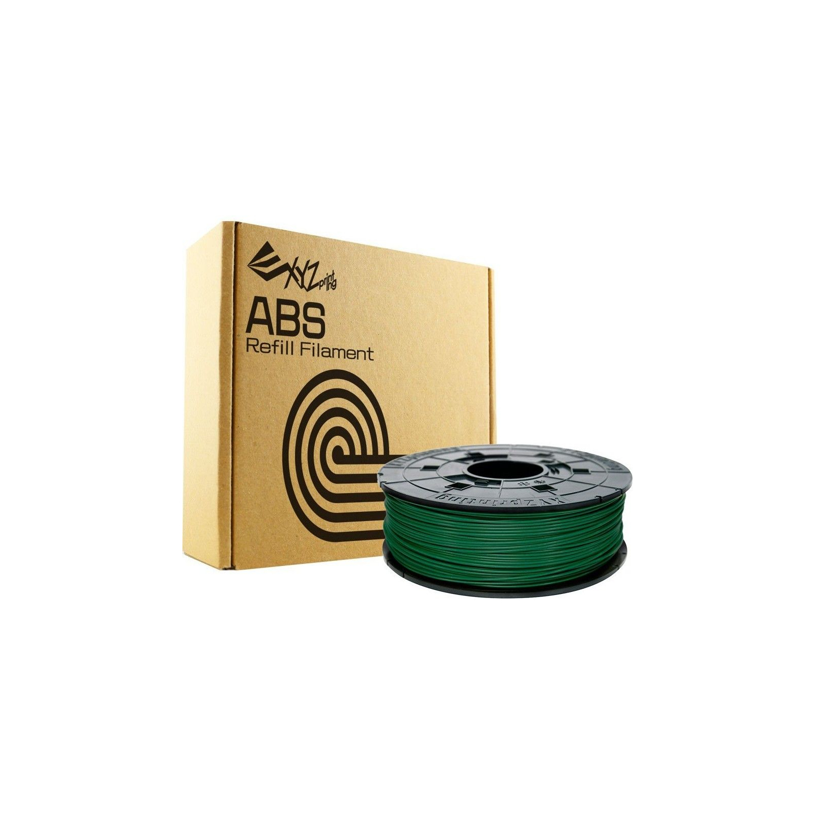 Пластик для 3D-принтера XYZprinting ABS 1.75мм/0.6кг Filament, Green (for da Vinci) (RF10BXEU06D) зображення 2