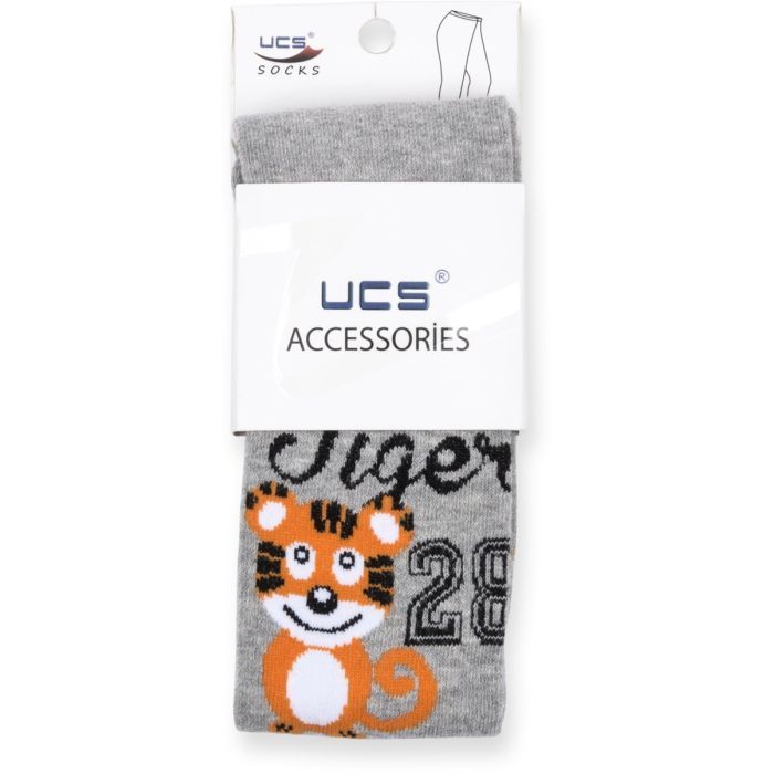 Колготки дитячі UCS Socks "Tiger" (M0C0301-0857-5B-graymelange) зображення 5