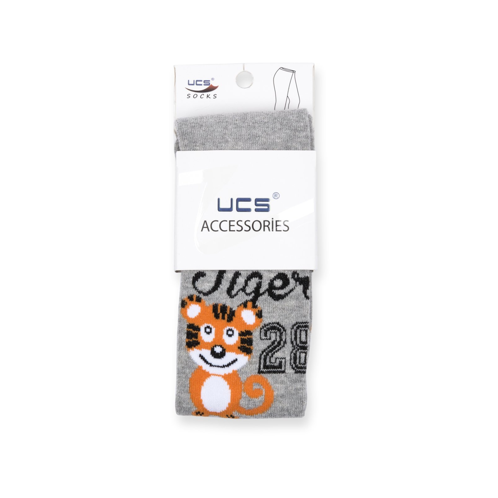 Колготки UCS Socks "Tiger" (M0C0301-0857-5B-graymelange) изображение 5