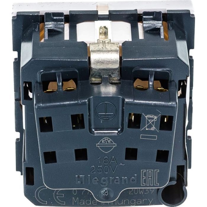 Розетка Legrand Розетка Schuko 16А 250В без шторок, 2 модуля, MOSAIC (077210) изображение 6