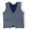 Жилет детский Breeze трикотажный с кармашками (10568-80B-blue)