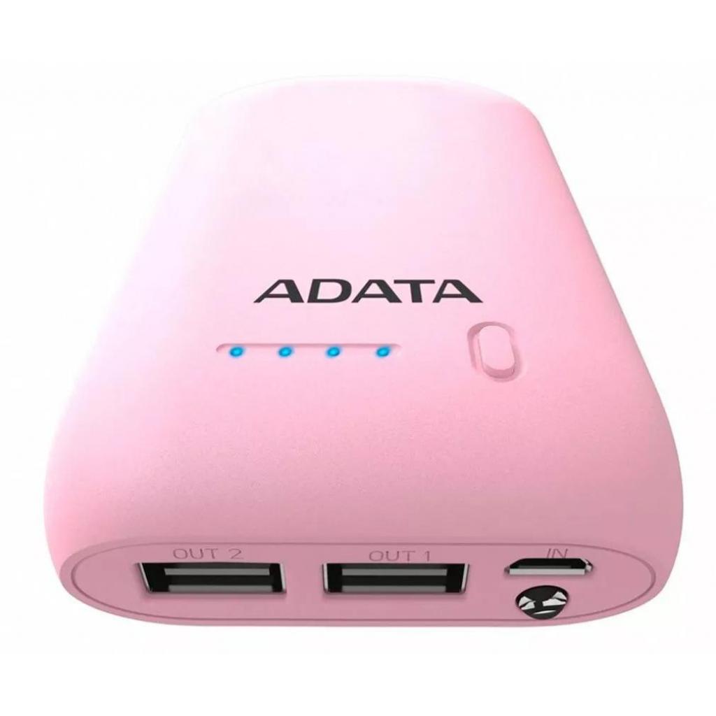 Батарея универсальная ADATA P10050 10050mAh PINK (AP10050-DUSB-5V-CPK) изображение 5