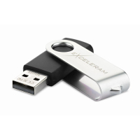 USB флеш накопитель eXceleram 16GB P1 Series Silver/Black USB 2.0 (EXP1U2SIB16) изображение 2