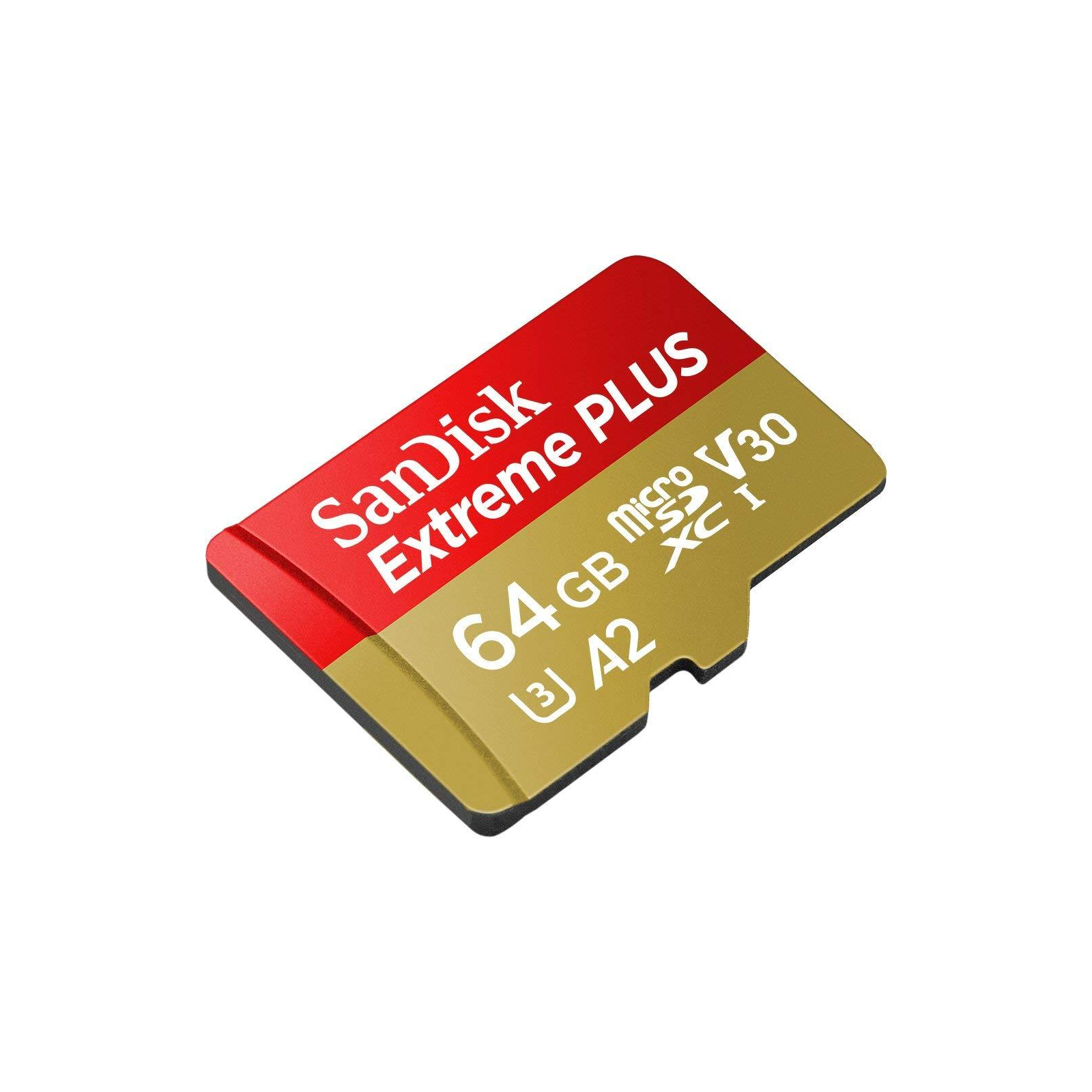 Карта пам'яті SanDisk 64GB microSDXC class 10 UHS-I U3 A2 Extreme Plus V30 (SDSQXBZ-064G-GN6MA) зображення 3