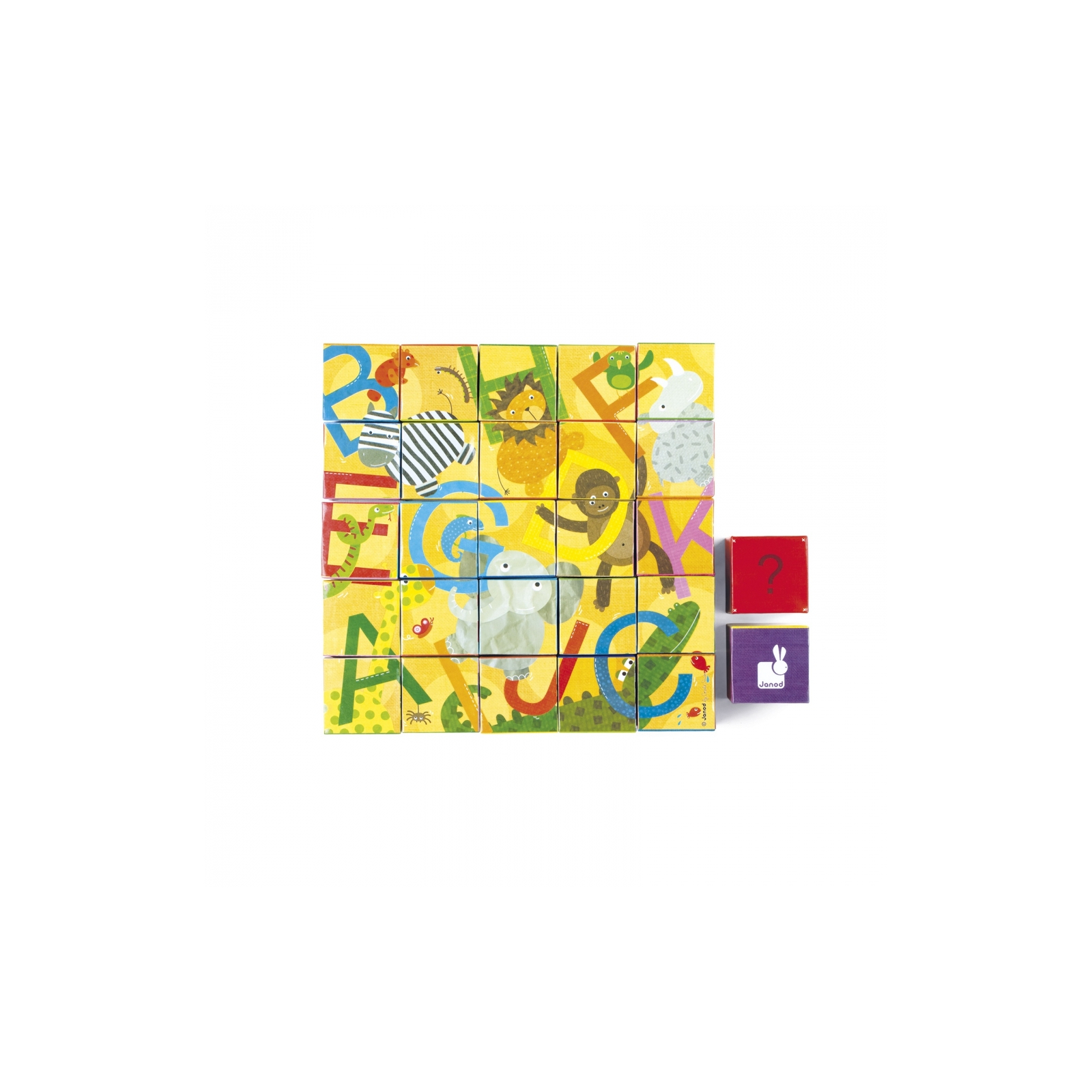 Кубики Janod Алфавит (картонные) (J02993)