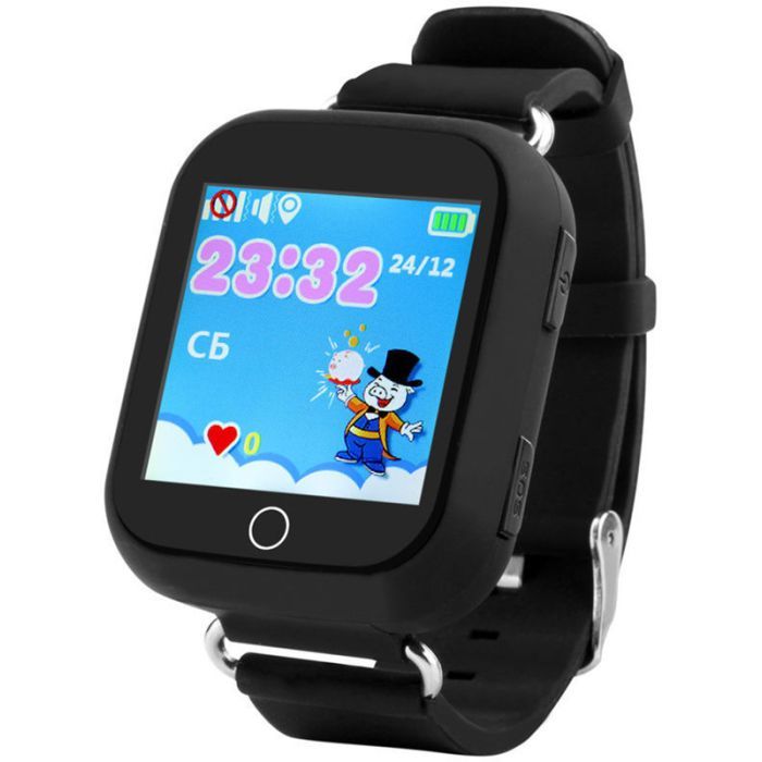 Смарт-годинник UWatch Q100s Kid smart watch Black (F_50522)