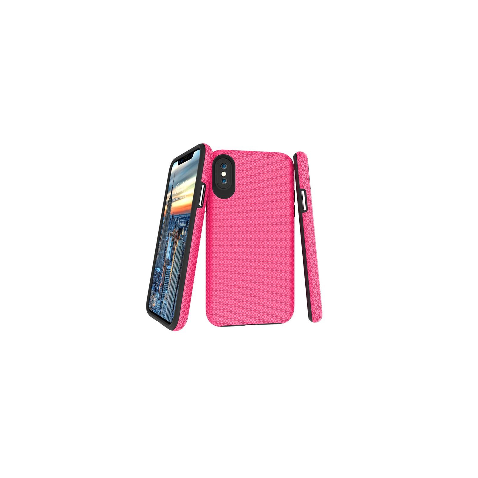 Чохол до мобільного телефона 2E Apple iPhone XS, Triangle, Pink (2E-IPH-XS-TKTLPK)