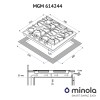 Варочная поверхность Minola MGM 614244 BL изображение 3