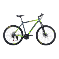 Велосипед Trinx Majestic M116Elite 2019 27.5" 21" Matt-Grey-Green-Yellow (M116Elite.21MGGY)