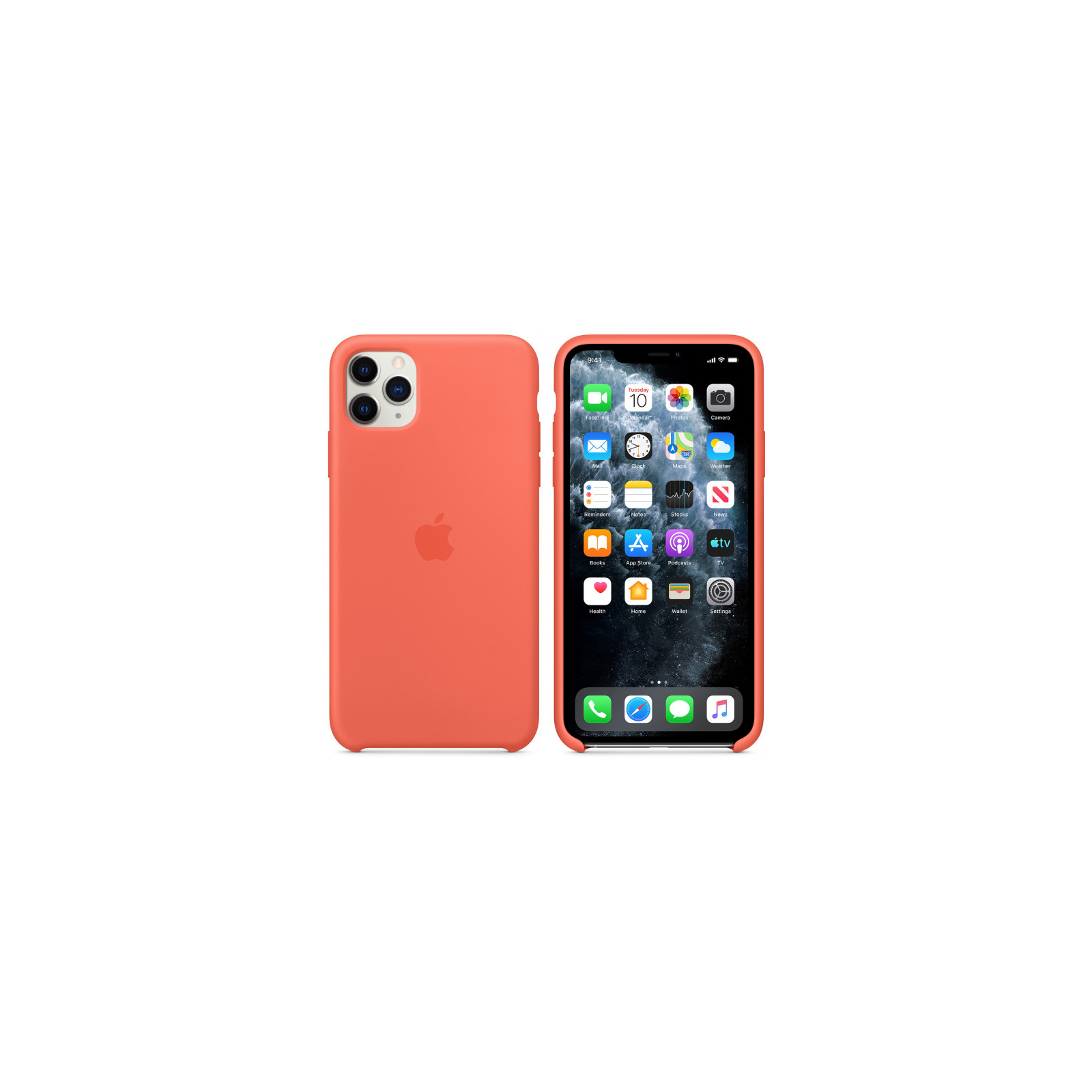 Чехол для мобильного телефона Apple iPhone 11 Pro Max Silicone Case - Clementine (Orange) (MX022ZM/A) изображение 6