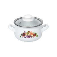 Кастрюля Ardesto Magic Flowers с крышкой 1,5 л (AR0115)