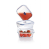 Пищевой контейнер Luminarc Pure Box Active набор 3шт прямоуг. 380мл/820мл/1220мл + сумк (P4129)