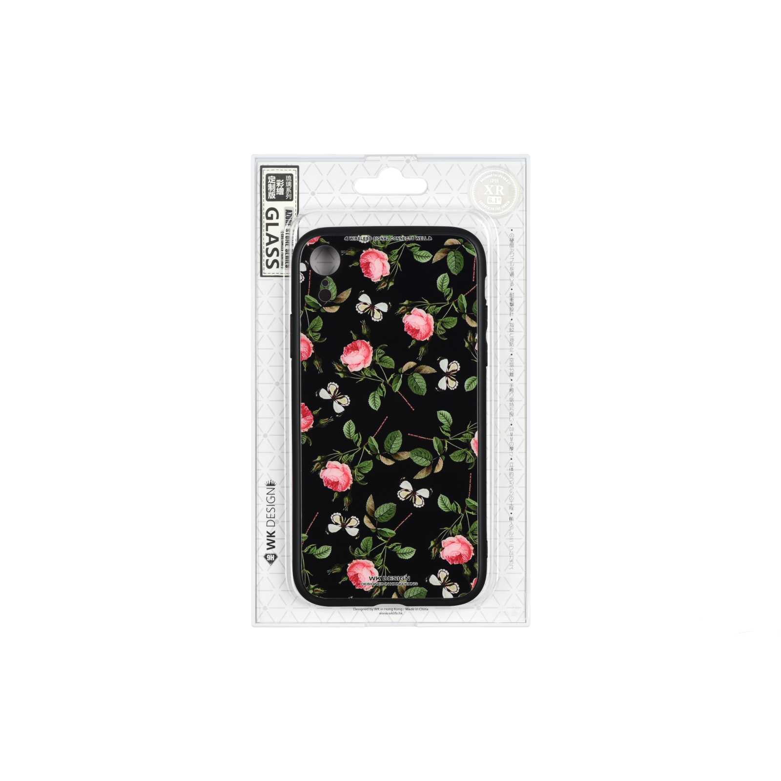 Чехол для мобильного телефона WK iPhone XR, WPC-061, Flowers RD/BK (681920359845) изображение 2