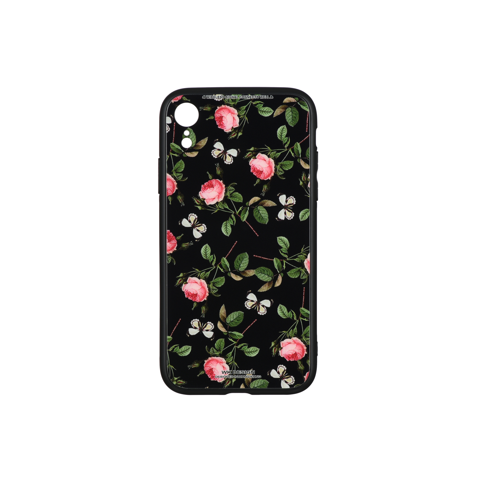 Чехол для мобильного телефона WK iPhone XR, WPC-061, Flowers RD/BK (681920359845)