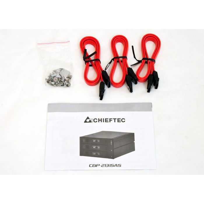 Бэкплейн Chieftec 2x5.25"/3x3.5" Hot-Swap Aluminium (CBP-2131SAS) изображение 5
