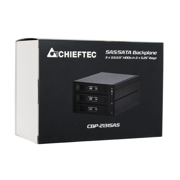 Бэкплейн Chieftec 2x5.25"/3x3.5" Hot-Swap Aluminium (CBP-2131SAS) изображение 6