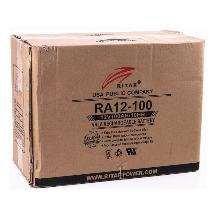 Батарея к ИБП Ritar AGM RA12-100, 12V-100Ah (RA12-100) изображение 3
