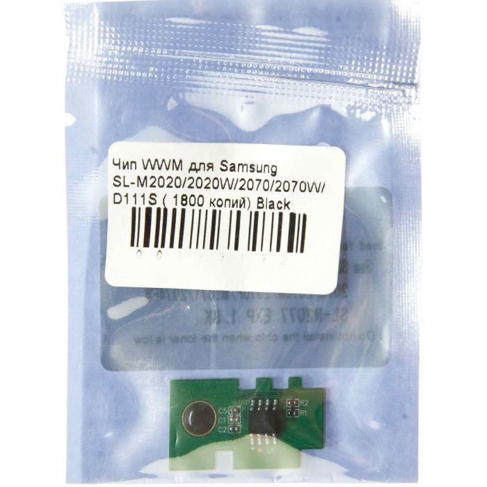 Чип для картриджа Samsung SL-M2020/2020W/2070/2070W/D111S 1.8К Black WWM (JYD-Sam111E) изображение 2