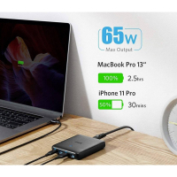 Зарядное устройство Anker PowerPort Atom III Slim 4 - 65W 3&1xUSB-C PIQ3.0 (A2045G11) изображение 4