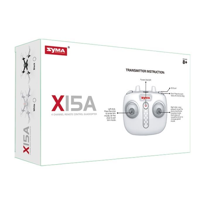 Радиоуправляемая игрушка Syma Квадрокоптер с 2,4 Ггц управлением 29 cм (X15A White) изображение 8