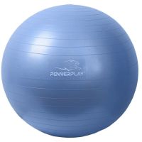 Мяч для фитнеса PowerPlay 4001 65см Блакитний + помпа (PP_4001_65_Blue) изображение 2